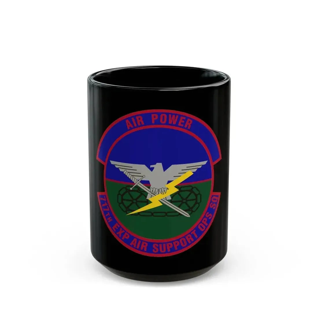 717th Expeditionary Air Support Operations Squadron (U.S. Air Force) Black Coffee Mug 15oz - Go Mug Yourself