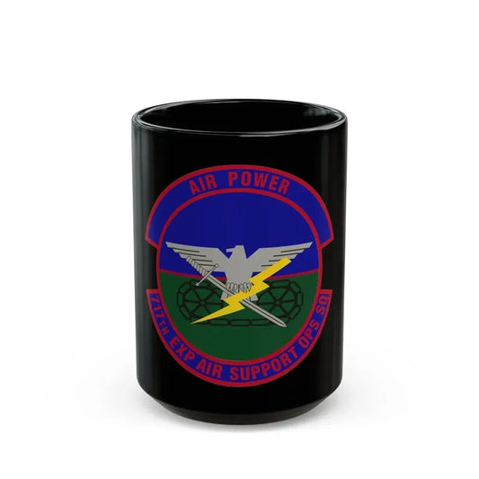 717th Expeditionary Air Support Operations Squadron (U.S. Air Force) Black Coffee Mug 15oz - Go Mug Yourself