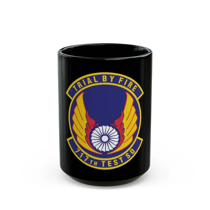 717th Test Squadron (U.S. Air Force) Black Coffee Mug-15oz-Go Mug Yourself