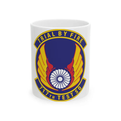 717th Test Squadron (U.S. Air Force) White Coffee Mug-11oz-Go Mug Yourself