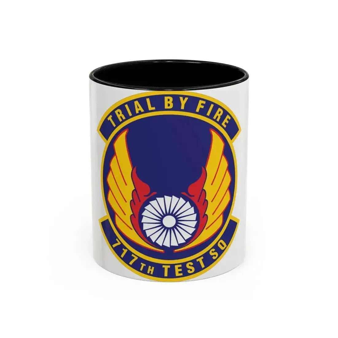717th Test Squadron (U.S. Air Force) Accent Coffee Mug 11oz Black - Go Mug Yourself