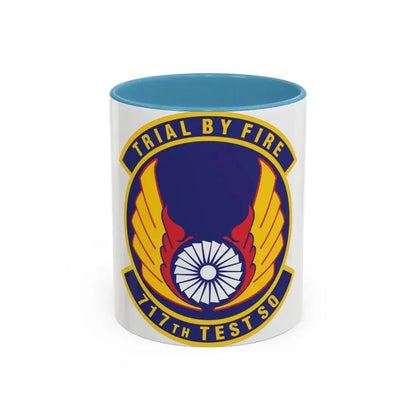 717th Test Squadron (U.S. Air Force) Accent Coffee Mug 11oz Light Blue - Go Mug Yourself