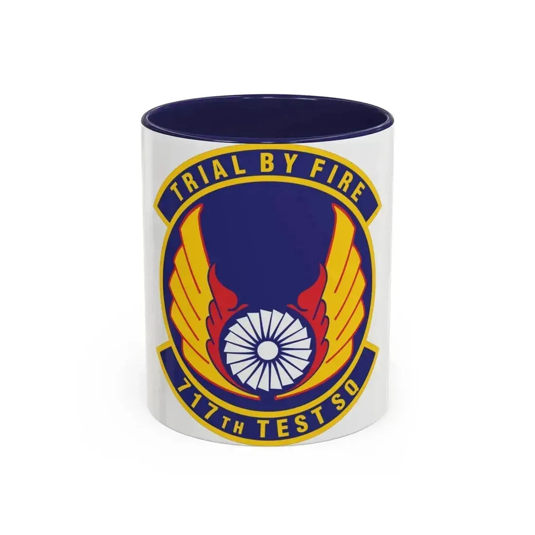 717th Test Squadron (U.S. Air Force) Accent Coffee Mug 11oz Navy - Go Mug Yourself