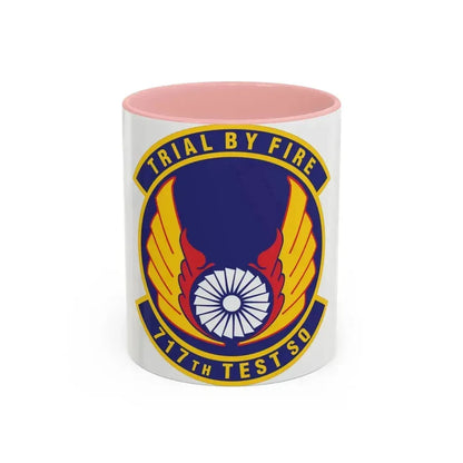 717th Test Squadron (U.S. Air Force) Accent Coffee Mug 11oz Pink - Go Mug Yourself