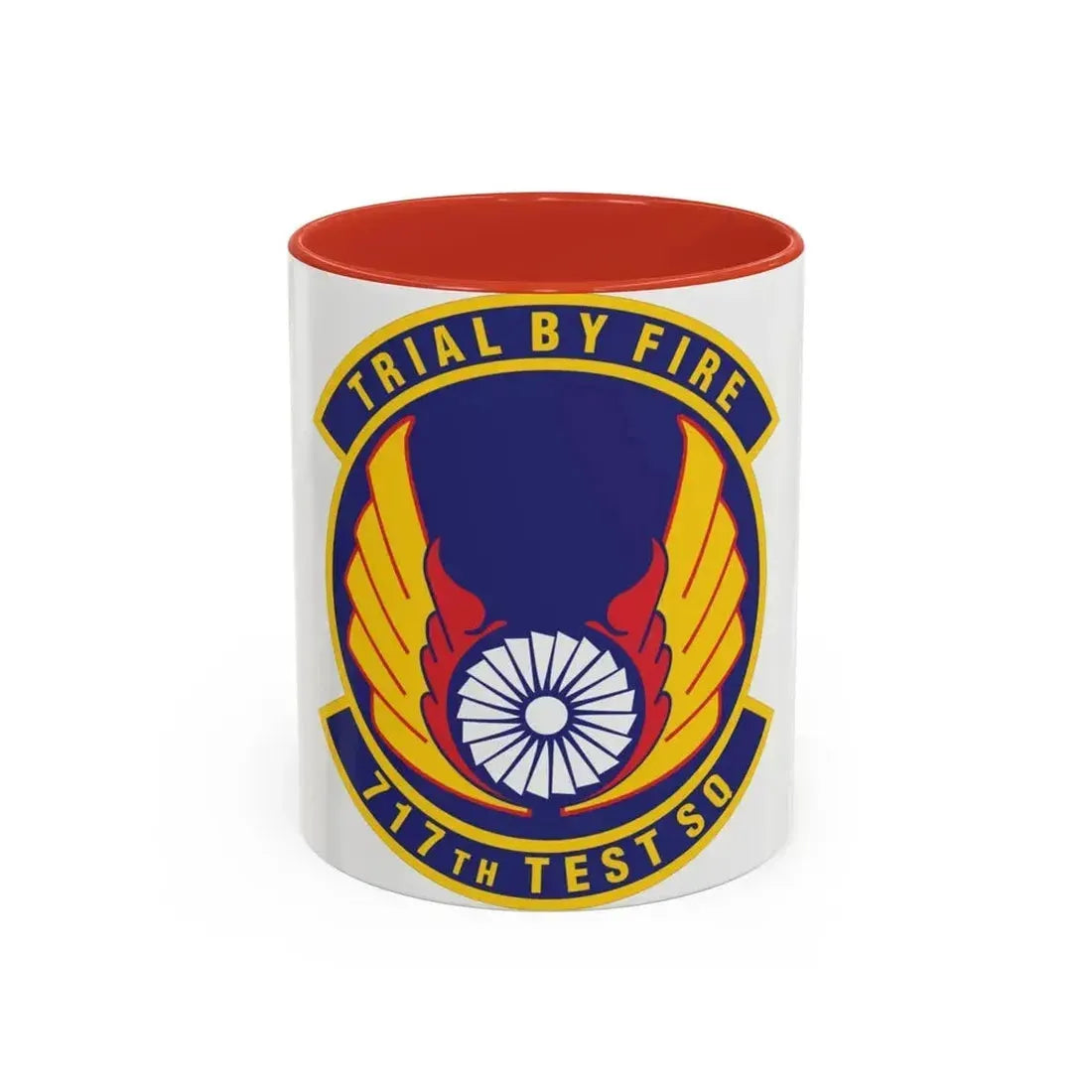 717th Test Squadron (U.S. Air Force) Accent Coffee Mug 11oz Red - Go Mug Yourself