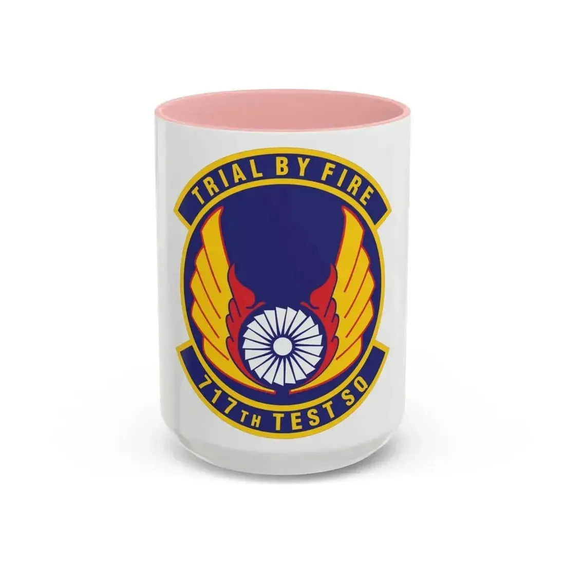 717th Test Squadron (U.S. Air Force) Accent Coffee Mug 15oz Pink - Go Mug Yourself