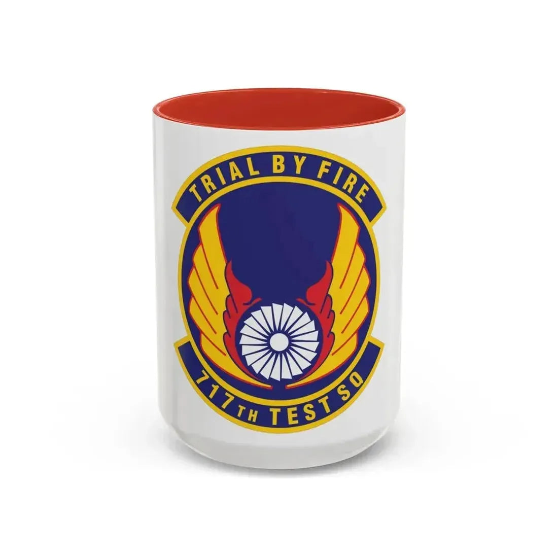 717th Test Squadron (U.S. Air Force) Accent Coffee Mug 15oz Red - Go Mug Yourself