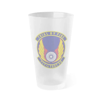 717th Test Squadron (U.S. Air Force) Frosted Pint Glass 16oz 16oz Frosted - Go Mug Yourself