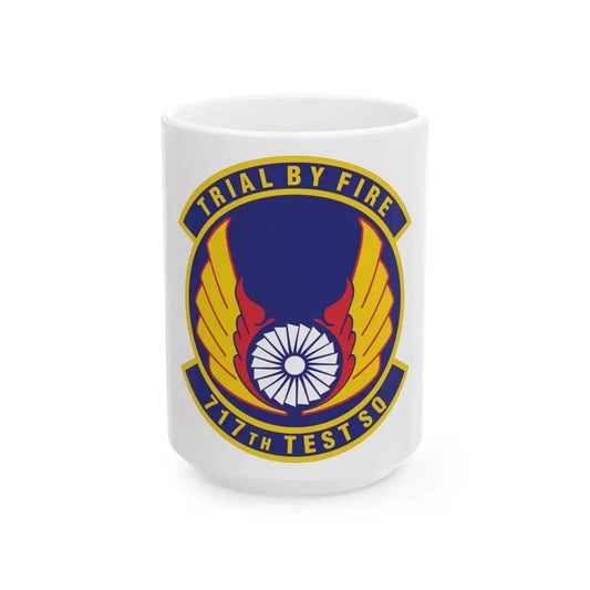 717th Test Squadron (U.S. Air Force) White Coffee Mug 15oz - Go Mug Yourself