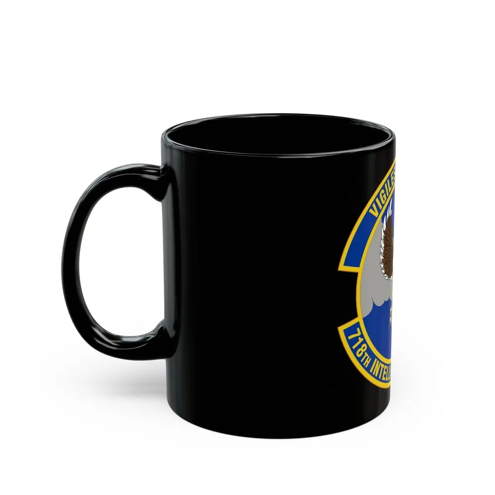 718 Intelligence Sq AFRC (U.S. Air Force) Black Coffee Mug-Go Mug Yourself