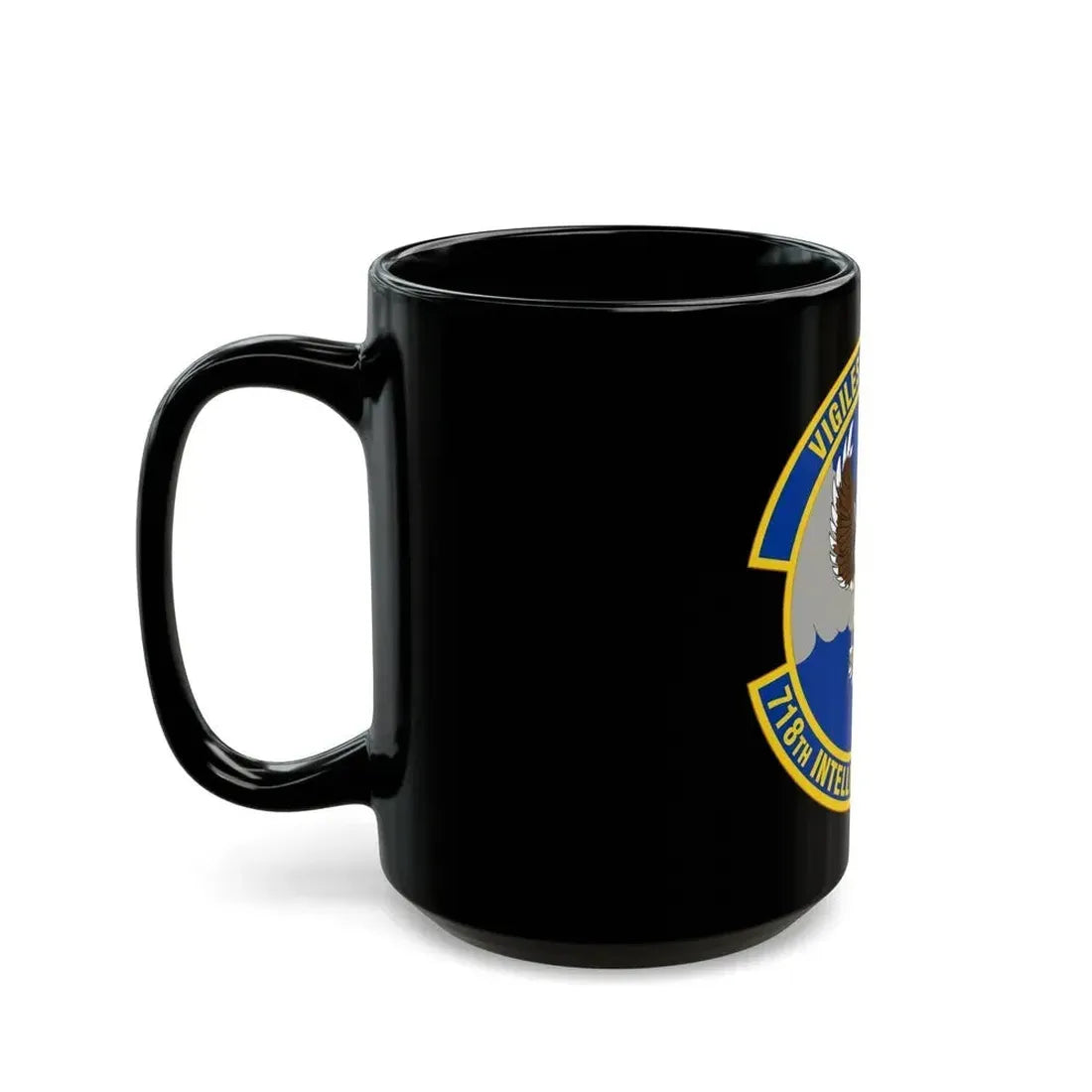718 Intelligence Sq AFRC (U.S. Air Force) Black Coffee Mug - Go Mug Yourself