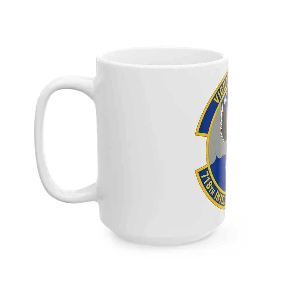 718 Intelligence Sq AFRC (U.S. Air Force) White Coffee Mug - Go Mug Yourself
