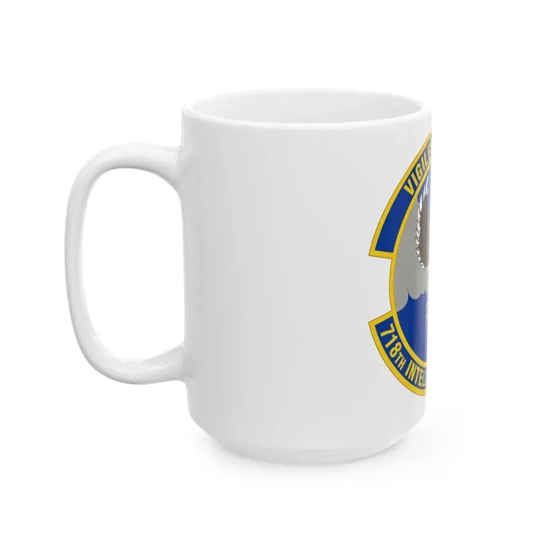 718 Intelligence Sq AFRC (U.S. Air Force) White Coffee Mug - Go Mug Yourself