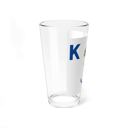 Pilot Flag of Hungary 1925-1946 (Hungary) Pint Glass 16oz