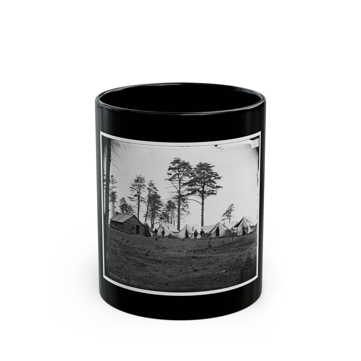Brandy Station, Va. Chief Engineer's Camp; Another View (U.S. Civil War) Black Coffee Mug