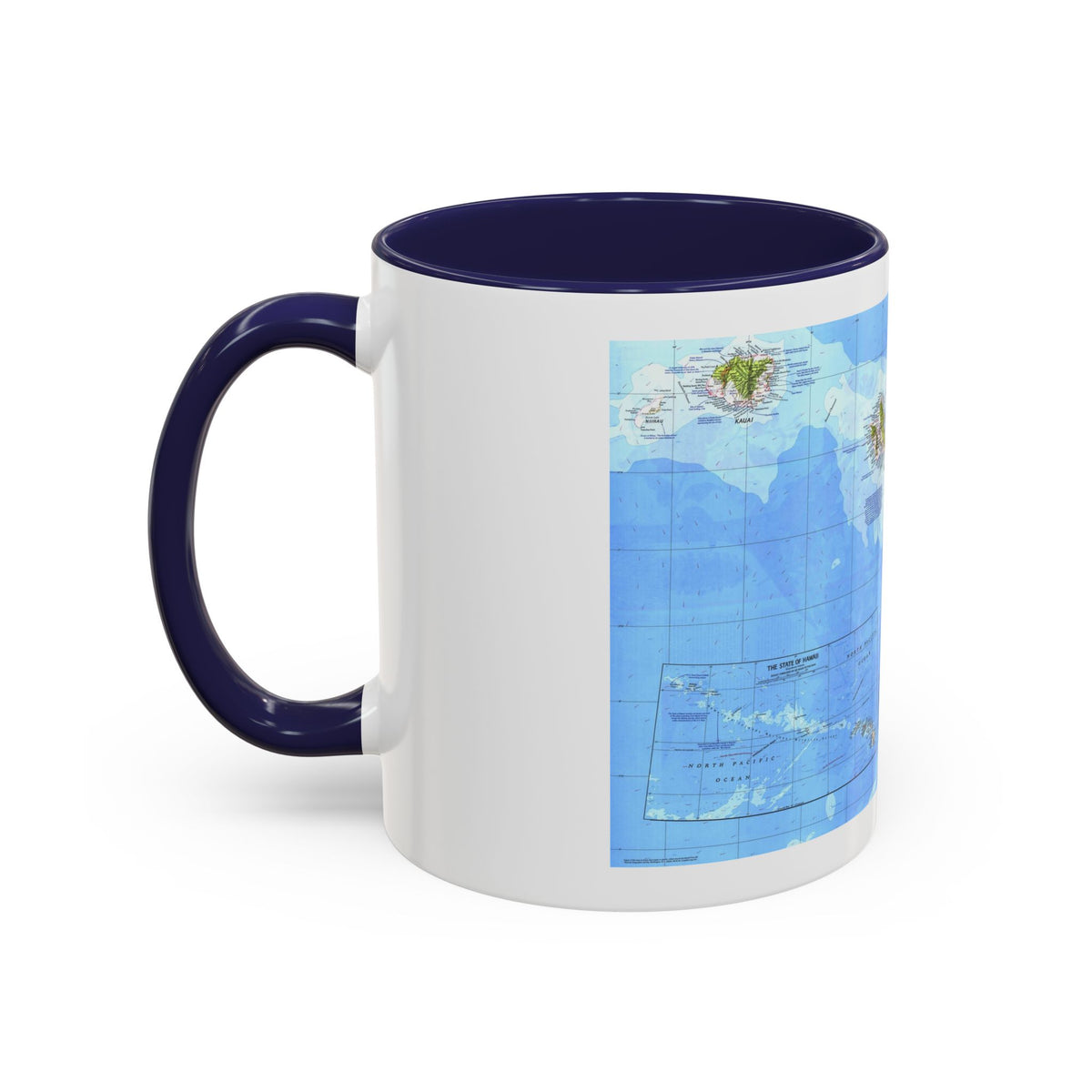 USA - Hawaii (1976) (Map) Accent Coffee Mug