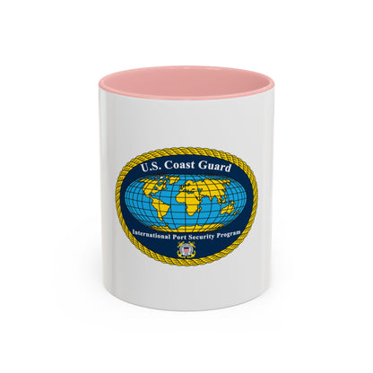 International Port Security Program USCG (U.S. Coast Guard) Accent Coffee Mug