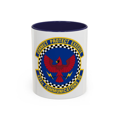 434 Communications Squadron AFRC (U.S. Air Force) Accent Coffee Mug