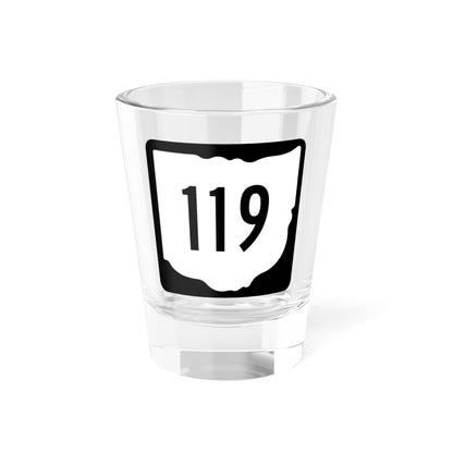 OH-119 1967 (Ohio) (Road Sign) Shot Glass 1.5oz