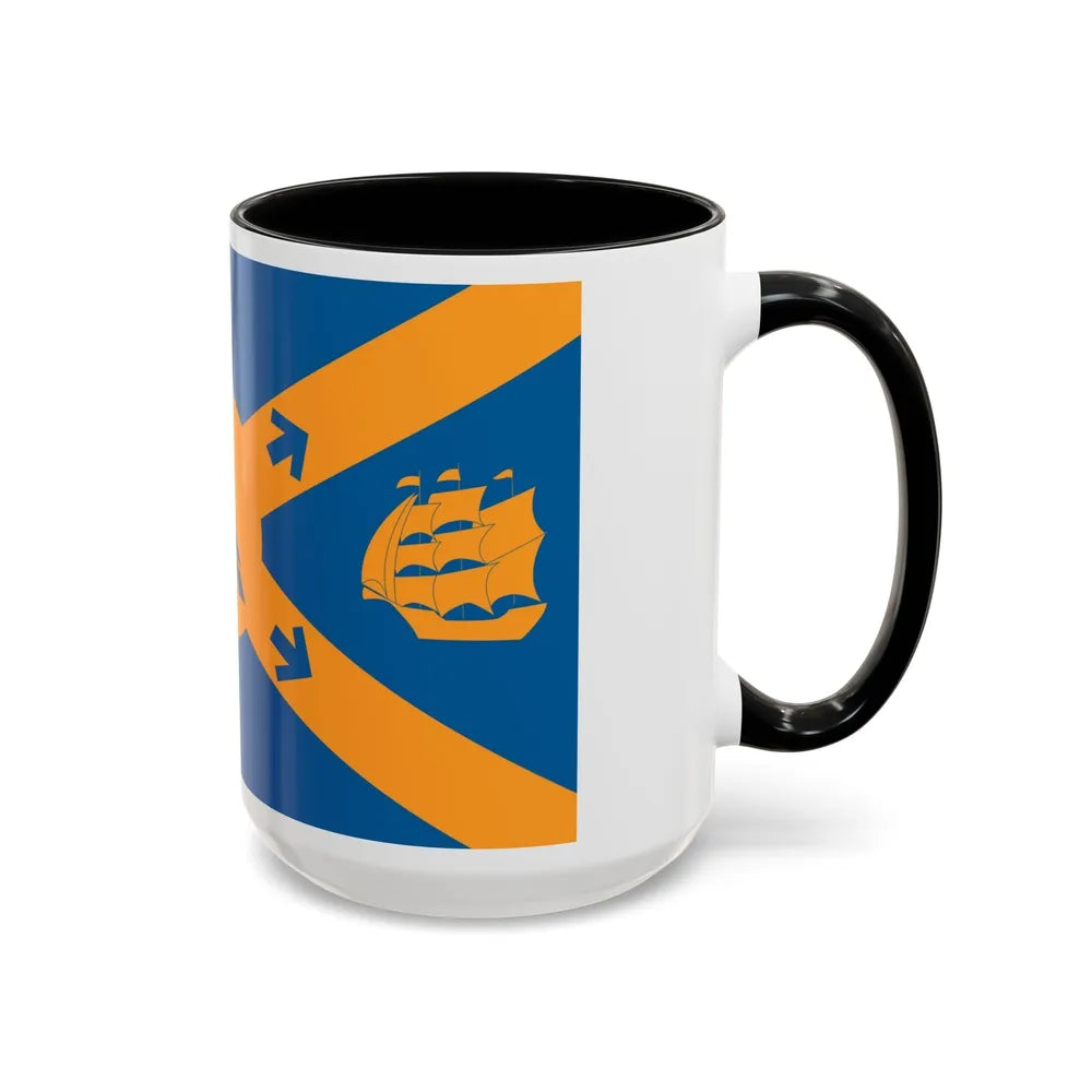 Flag of Halifax Canada - Accent Coffee Mug-Go Mug Yourself