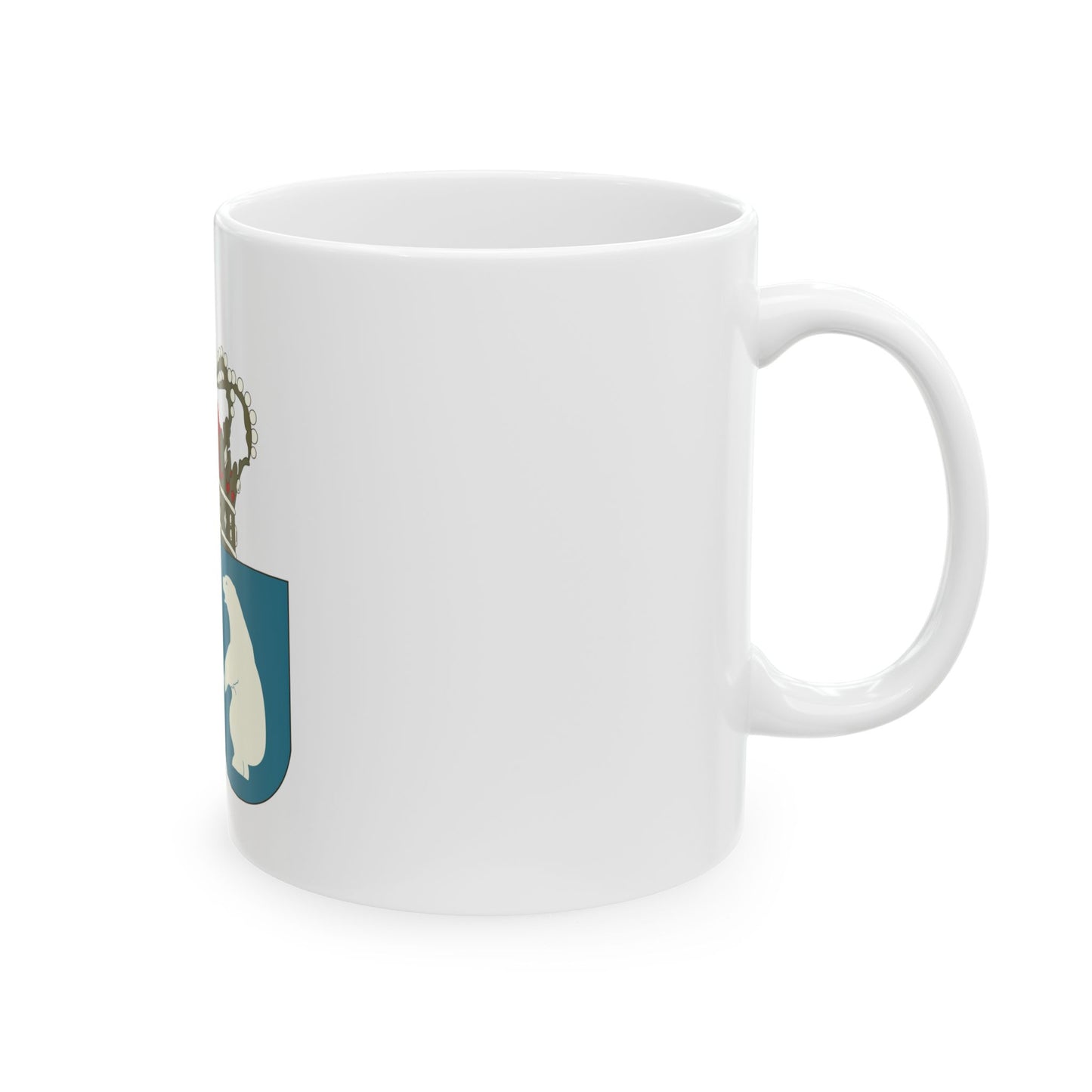 Coat of arms of the County of Greenland - White Coffee Mug