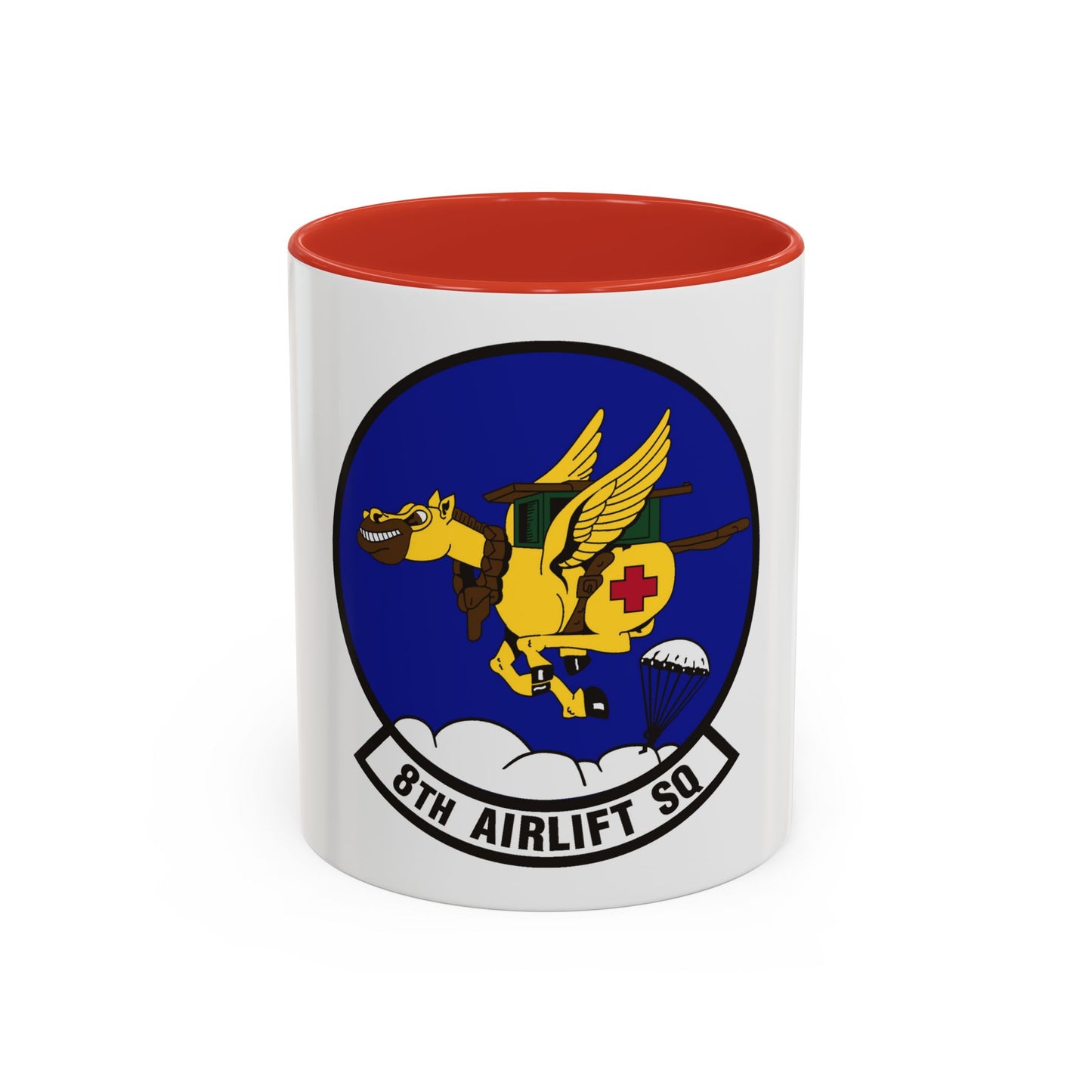 8th Airlift Squadron (U.S. Air Force) Accent Coffee Mug