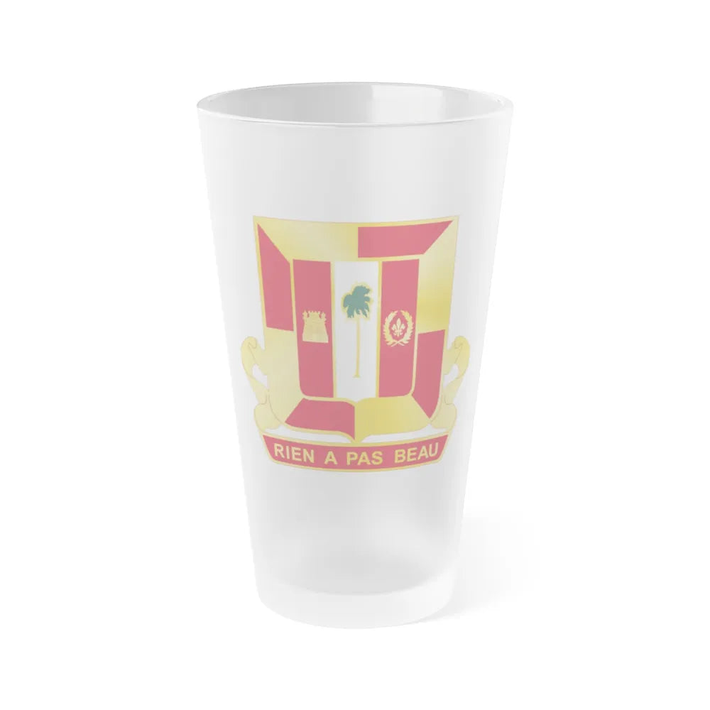 718th Antiaircraft Artillery Gun Battalion (U.S. Army) Frosted Pint Glass 16oz-Go Mug Yourself