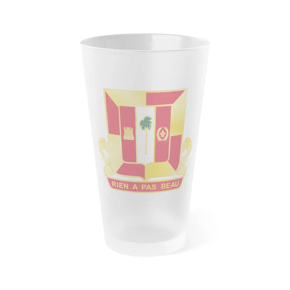 718th Antiaircraft Artillery Gun Battalion (U.S. Army) Frosted Pint Glass 16oz-Go Mug Yourself