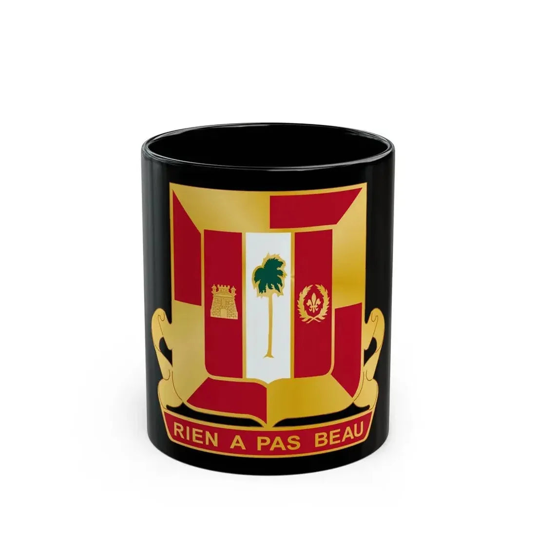 718th Antiaircraft Artillery Gun Battalion (U.S. Army) Black Coffee Mug - Go Mug Yourself