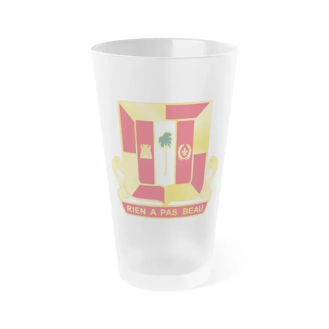 718th Antiaircraft Artillery Gun Battalion (U.S. Army) Frosted Pint Glass 16oz Default Title - Go Mug Yourself