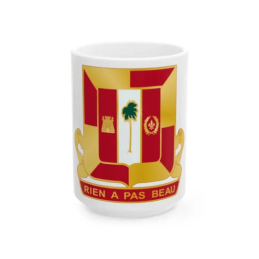 718th Antiaircraft Artillery Gun Battalion (U.S. Army) White Coffee Mug 15oz - Go Mug Yourself