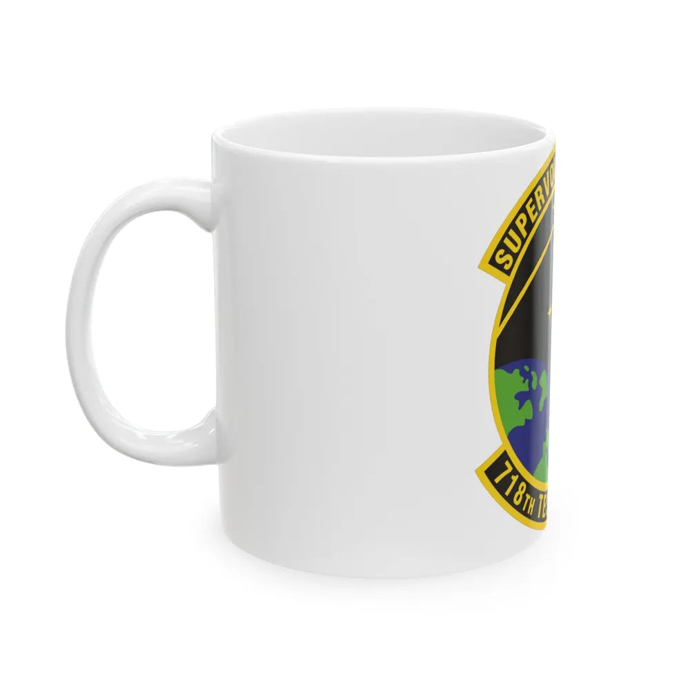 718th Test Squadron (U.S. Air Force) White Coffee Mug-Go Mug Yourself