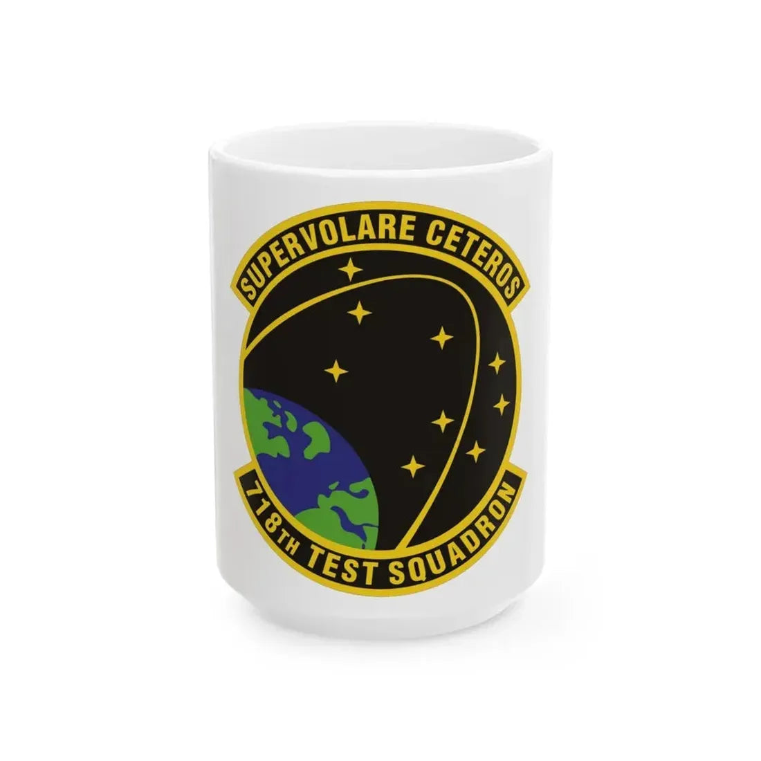718th Test Squadron (U.S. Air Force) White Coffee Mug - Go Mug Yourself