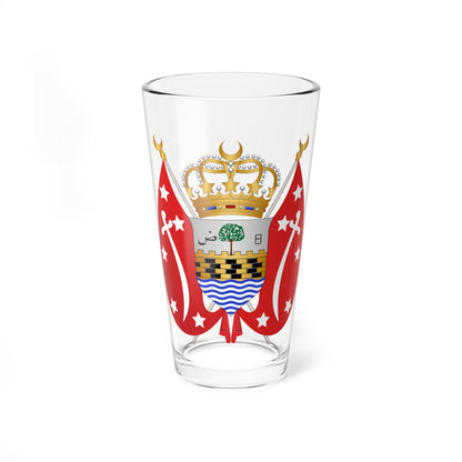 Coat of arms of Yemen 1962 (Yemen) (Coat of Arms) Pint Glass 16oz