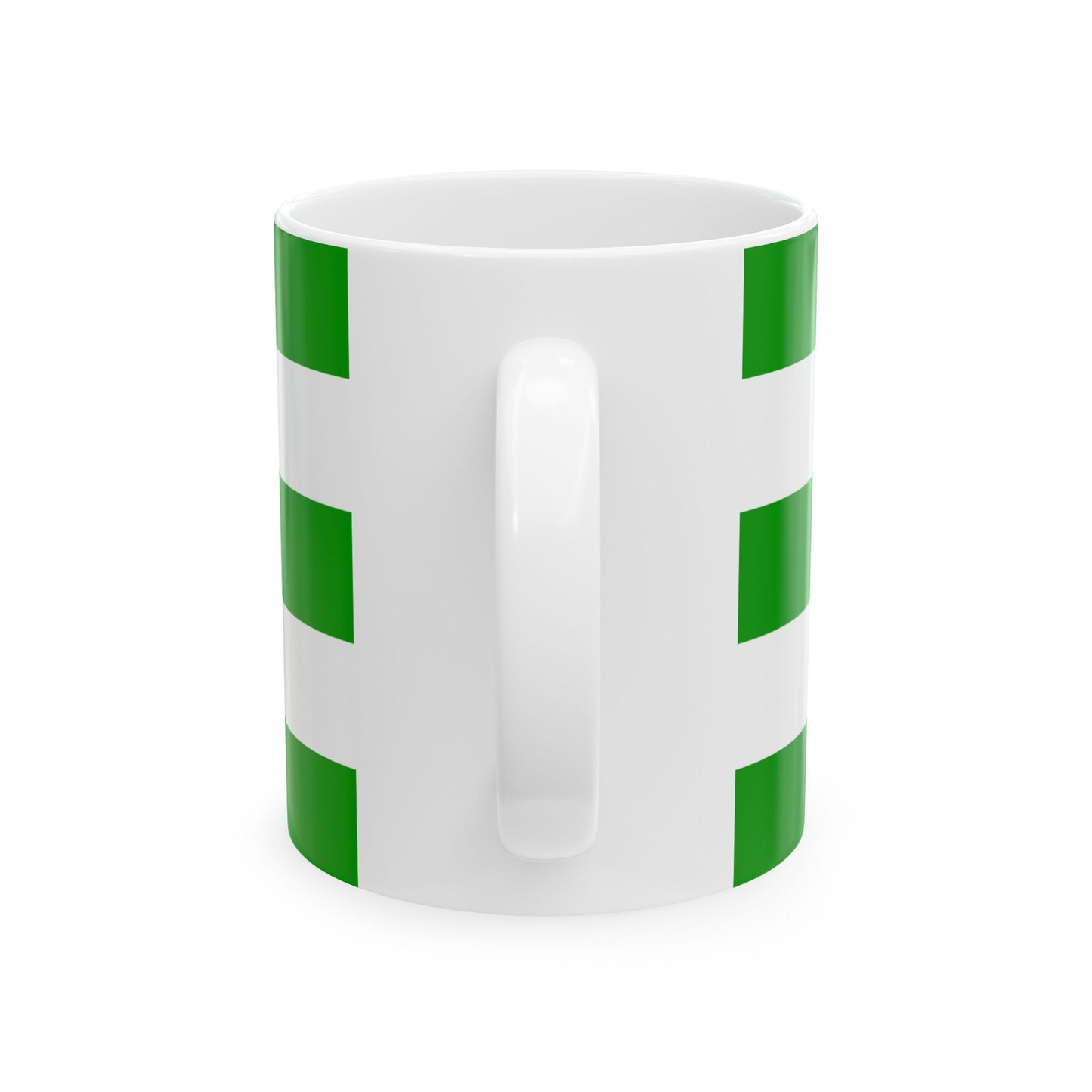 Flag of Zagreb County Croatia - White Coffee Mug