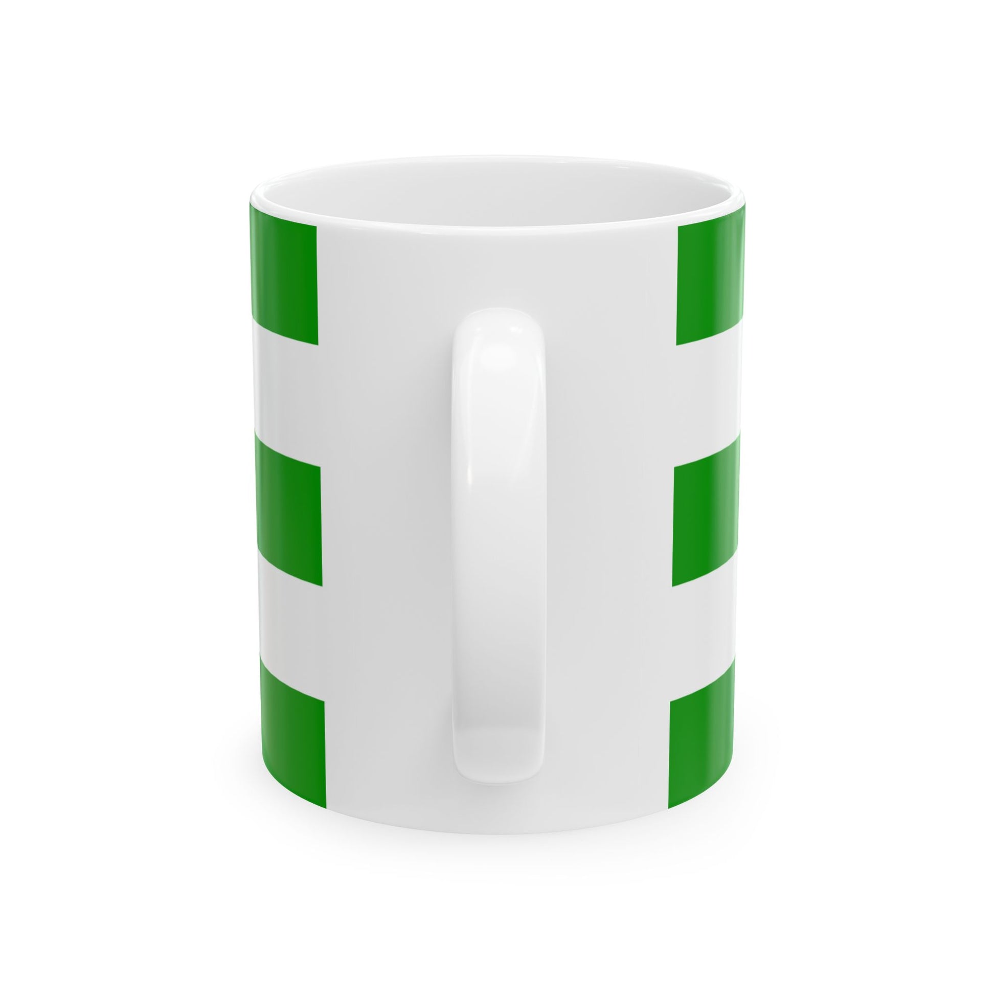 Flag of Zagreb County Croatia - White Coffee Mug-Go Mug Yourself