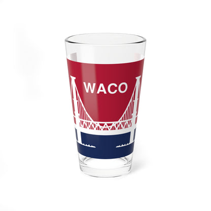 Flag of Waco, Texas - Pint Glass 16oz