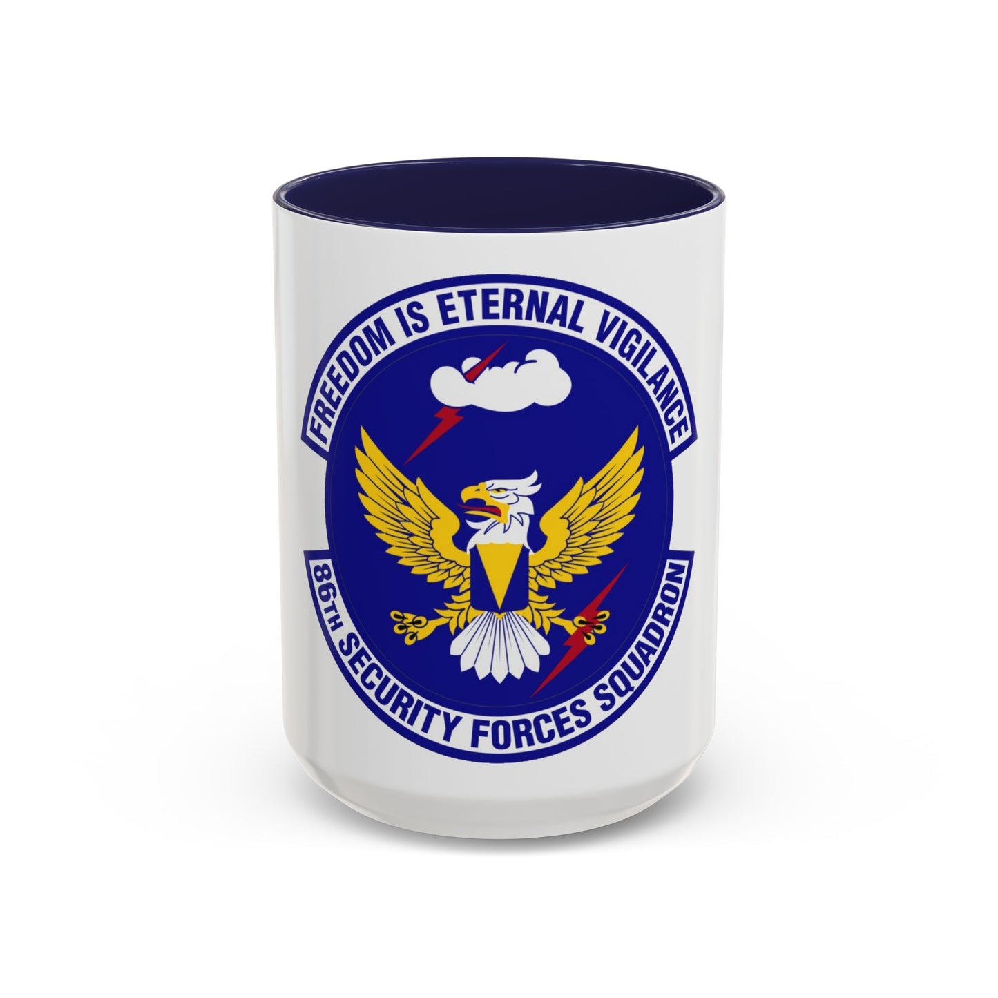 86 Security Forces Squadron USAFE (U.S. Air Force) Accent Coffee Mug