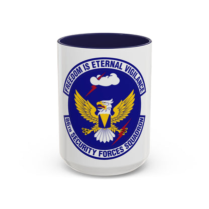 86 Security Forces Squadron USAFE (U.S. Air Force) Accent Coffee Mug