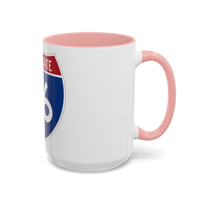 Interstate 76 Colorado Nebraska (U.S. Highways) Accent Coffee Mug