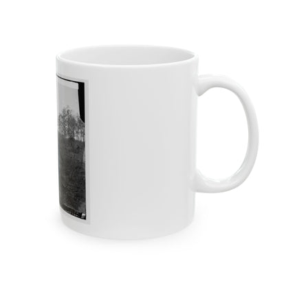 Virginia. Tracks Of The Orange & Alexandria Railroad, Destroyed By The Confederates Between Bristow Station And The Rappahannock (U.S. Civil War) White Coffee Mug