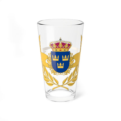 Polisflyget vapen (Sweden) (Coat of Arms) Pint Glass 16oz
