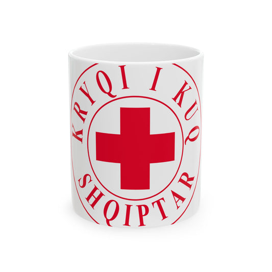Kryqi i Kuq Shqiptar (Albania) White Coffee Mug
