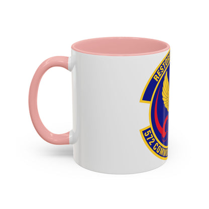 572d Commodities Maintenance Squadron (U.S. Air Force) Accent Coffee Mug