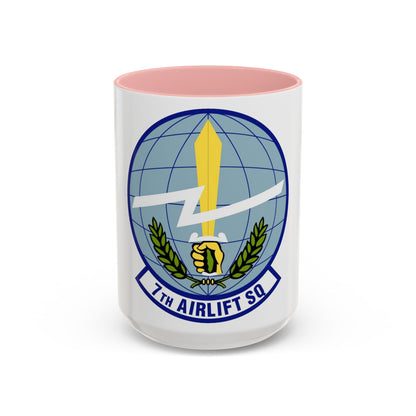 7th Airlift Squadron (U.S. Air Force) Accent Coffee Mug