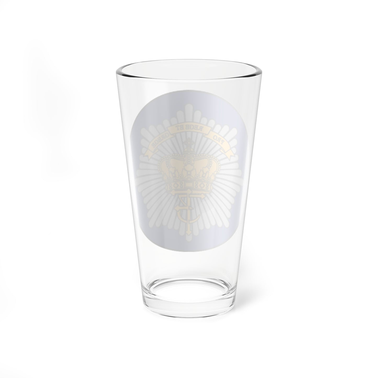 Emblem for the Danish Royal Life Guards III Battalion (Denmark) (Coat of Arms) Pint Glass 16oz