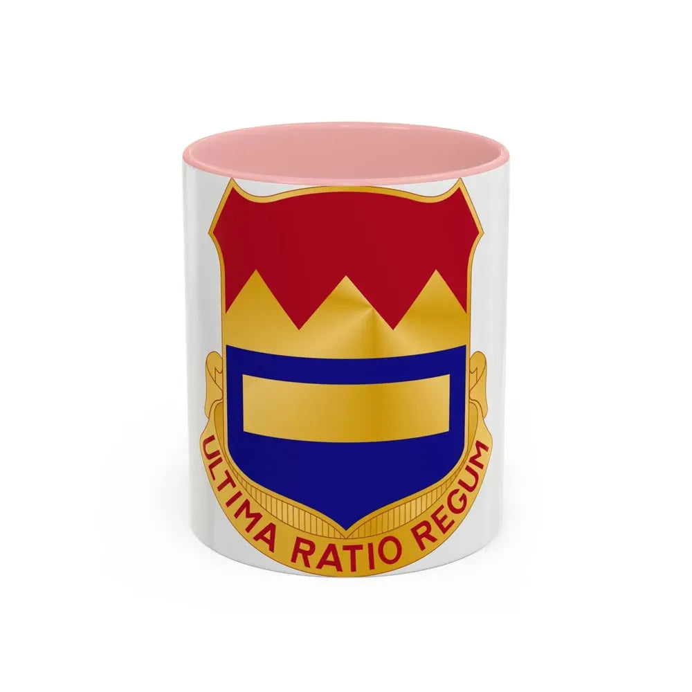 719th Antiaircraft Artillery Battalion (U.S. Army) Accent Coffee Mug 11oz Pink - Go Mug Yourself