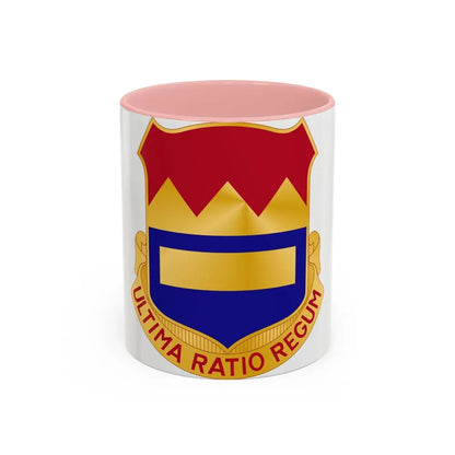 719th Antiaircraft Artillery Battalion (U.S. Army) Accent Coffee Mug 11oz Pink - Go Mug Yourself