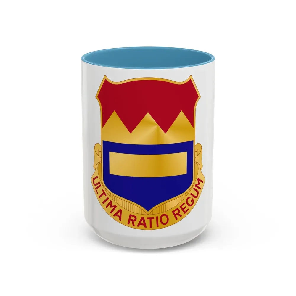 719th Antiaircraft Artillery Battalion (U.S. Army) Accent Coffee Mug 15oz Light Blue - Go Mug Yourself