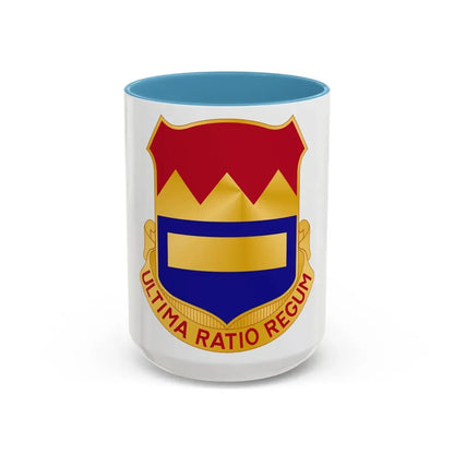 719th Antiaircraft Artillery Battalion (U.S. Army) Accent Coffee Mug 15oz Light Blue - Go Mug Yourself